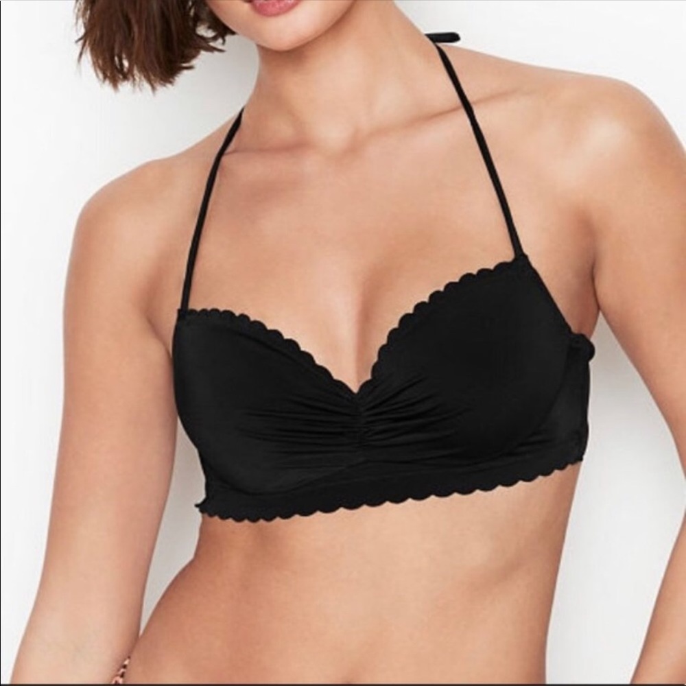 Victoria’s Secret Black Bikini Top - Scalloped